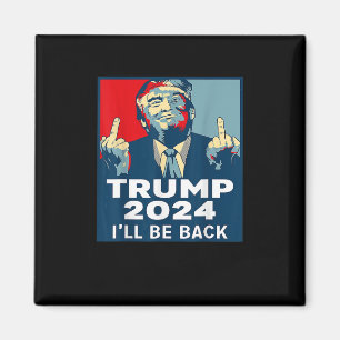 Seien Sie zurück Trump 2024 Vintag Donald Trump 4. Magnet