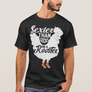 Seier als Socken auf einem Roster-Design für Hühne T-Shirt