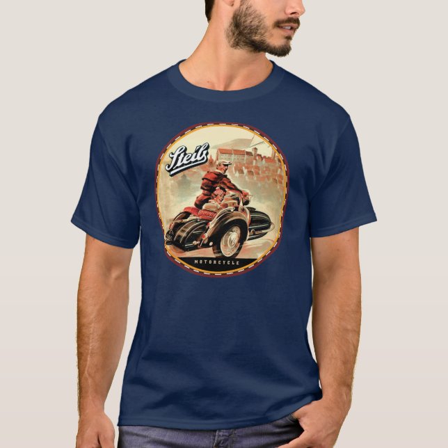 Seife Vintage Beiwagen für Motorräder T-Shirt (Vorderseite)