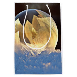 Seifenblase auf Schnee Mittlere Geschenktüte