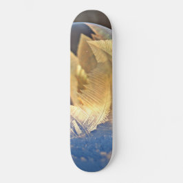 Seifenblase auf Schnee Skateboard
