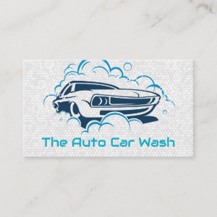 Seifenblasen   Auto Wash Visitenkarte