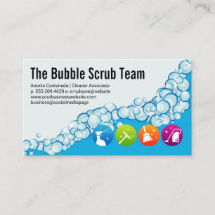 Seifenblasen   Entschlackung der Reinigungssymbole Visitenkarte