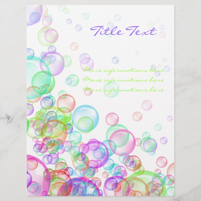 Seifenblasen Flyer (Vorne)