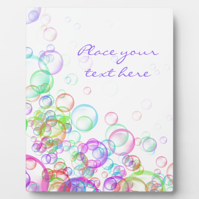 Seifenblasen Fotoplatte (Vorderseite)