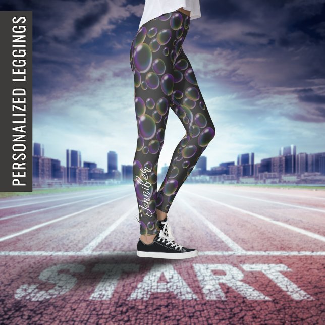 Seifenblasen | Mit Ihrem Namen oder TEXT Yoga Leggings (Von Creator hochgeladen)