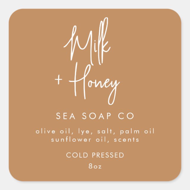 Seifenkleber Quadratischer Aufkleber (Vorderseite)