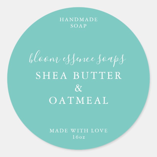 Seifenkleber Runder Aufkleber (Vorderseite)