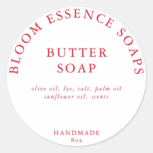 Seifenkleber Runder Aufkleber (Vorderseite)