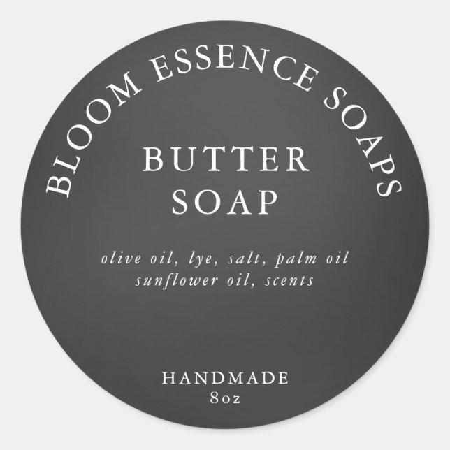 Seifenkleber Runder Aufkleber (Vorderseite)