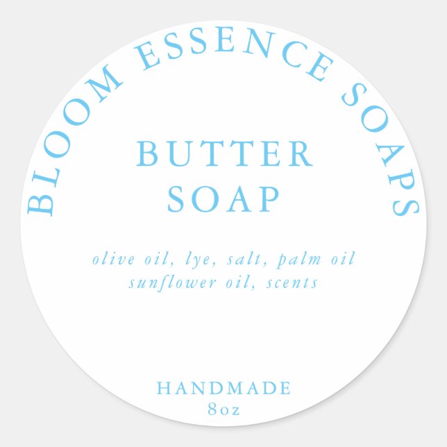 Seifenkleber Runder Aufkleber (Vorderseite)