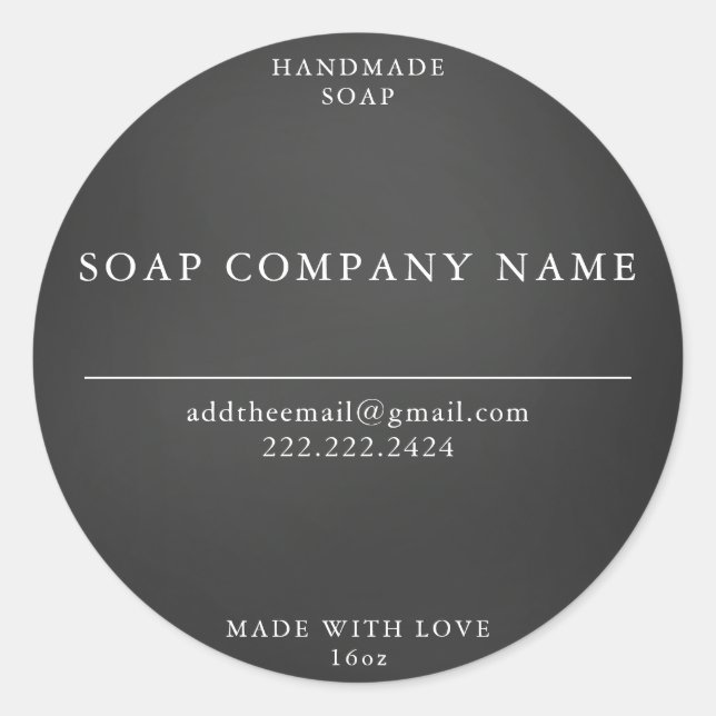 Seifenkleber Runder Aufkleber (Vorderseite)