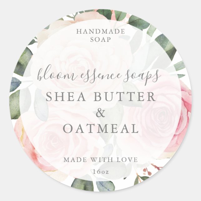 Seifenkleber Runder Aufkleber (Vorderseite)