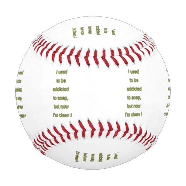Seifenkomischer Text Baseball (Vorderseite)