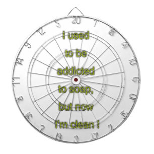 Seifenkomischer Text Dartscheibe