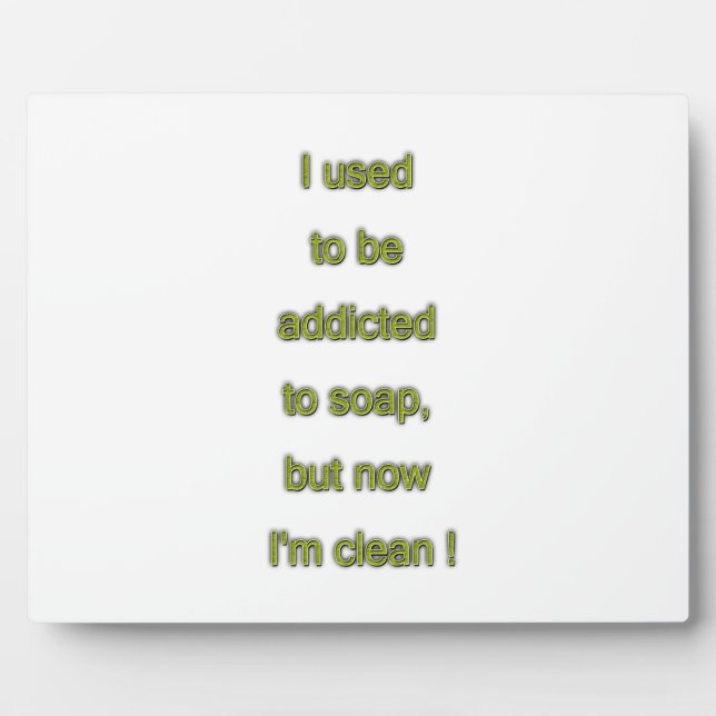 Seifenkomischer Text Fotoplatte (Vorderseite)