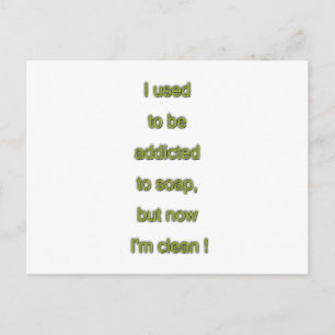 Seifenkomischer Text Postkarte