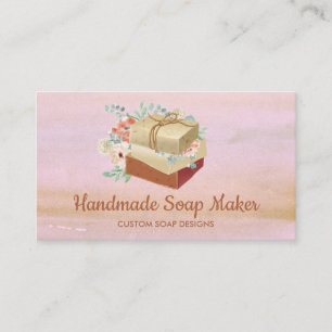 Seifenmarkenzeichen Handseife Badewanne Bio Kosmet Visitenkarte
