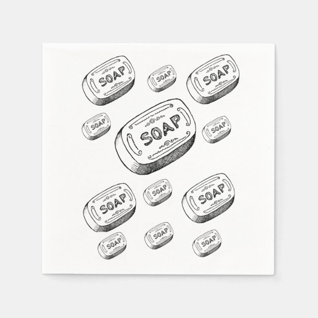 Seifenpapier Napkin Serviette (Vorderseite)