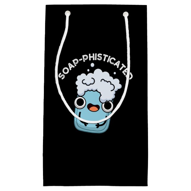 Seifenraffinierte Funny Soap Pun Dark BG Kleine Geschenktüte (Vorderseite)