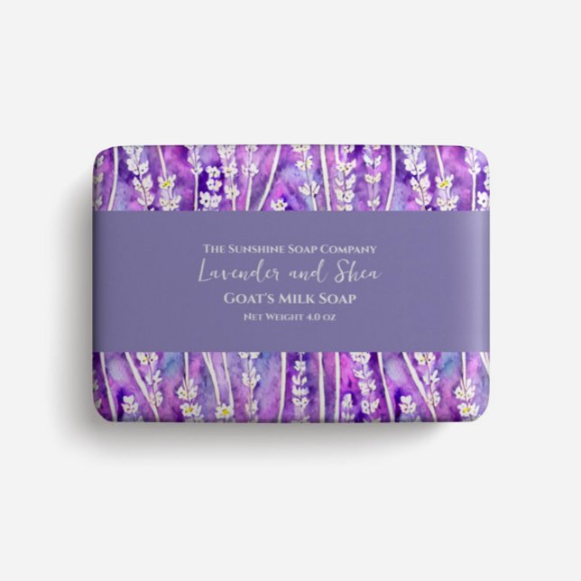 Seifenverpackungspapier - Aquarelllavender-Blume Flyer (Von Creator hochgeladen)