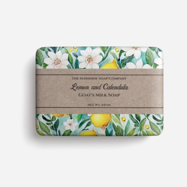 Seifenverpackungspapier - Gelbe Zitronen Flyer (Von Creator hochgeladen)