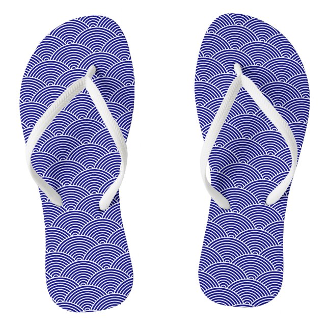 Seigaiha Flip Flops (Fußbett)