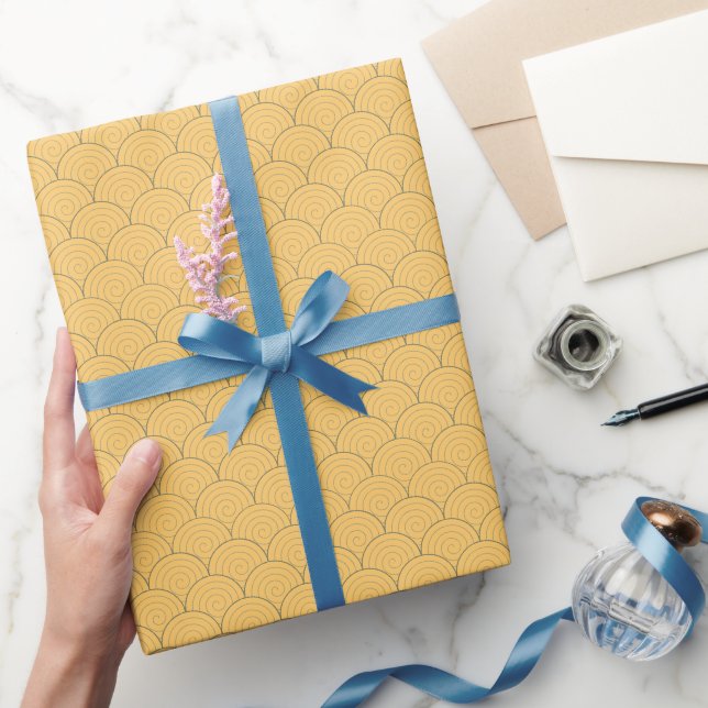 Seigaiha Japanese Wave Geschenkpapier (Schenken)