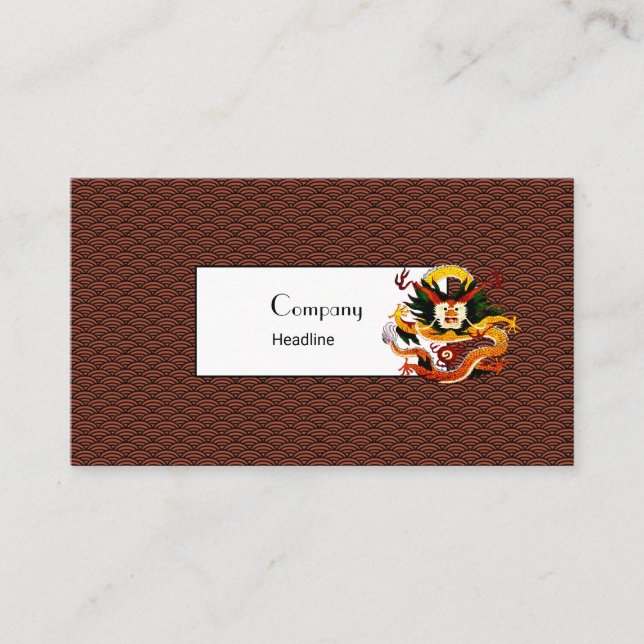 Seigaiha Pattern Business Card Visitenkarte (Vorderseite)