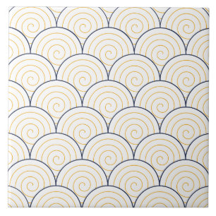 Seigaiha Seamless Pattern Keramik Tile Fliese
