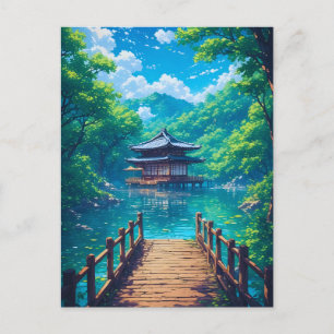 (Seijaku no Kohan) - Seeruhige am See Postkarte