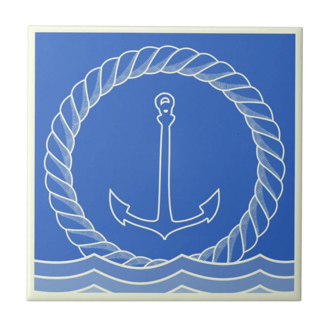 Seil & Anker Fliese (Vorderseite)