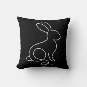 Seil-Häschen-Kaninchen-Minimal-Modern-Design Kissen