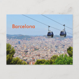 Seilbahnen (Standseilbahnen) in Barcelona Postkarte