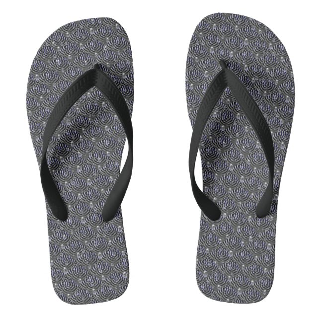 Seile auf blaugrauem Metal Flip Flops (Fußbett)