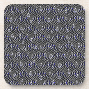 Seile auf blaugrauem Metal Getränkeuntersetzer