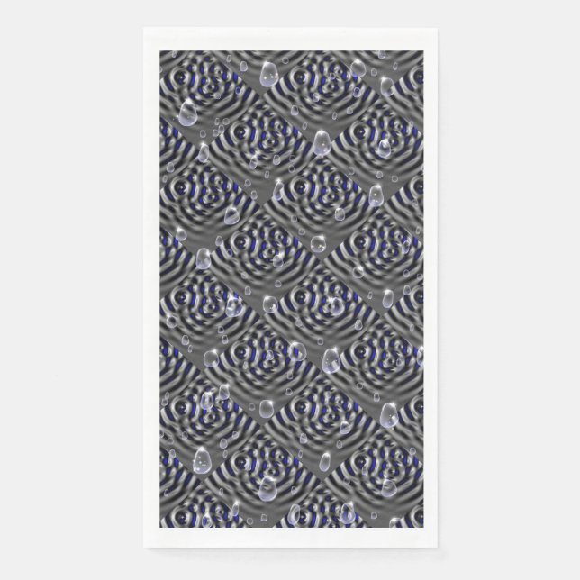 Seile auf blaugrauem Metal Serviette (Vorderseite)