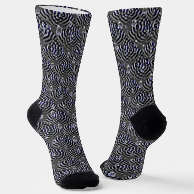 Seile auf blaugrauem Metal Socken (Gewinkelt)