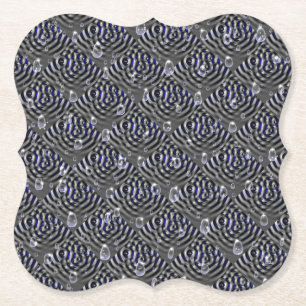 Seile auf blaugrauem Metal Untersetzer