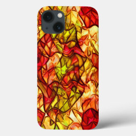 Seile überquert, versteckt unter einem roten Marki Case-Mate iPhone Hülle