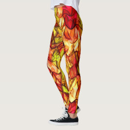 Seile überquert, versteckt unter einem roten Marki Leggings