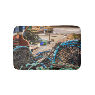 Seile und Hummer-Töpfe Pittenweem, Schottland Badematte