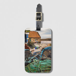 Seile und Hummer-Töpfe   Pittenweem, Schottland Gepäckanhänger