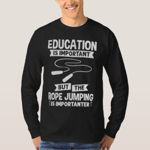 Seilspringen Springseil Sprungmatte Workout-Übung T-Shirt