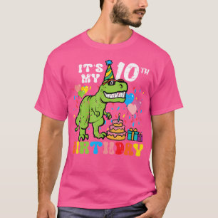 Sein 10. Geburtstag Dinosaurier Trex 10 Jahre alt T-Shirt