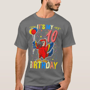 Sein 10. Geburtstag Papagei Lover T-Shirt