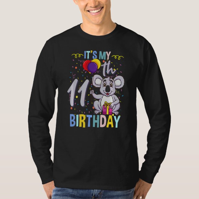 Sein 11. Geburtstag Koala Tier 1 T-Shirt (Vorderseite)