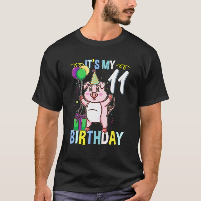Sein 11. Geburtstag T-Shirt (Vorderseite)