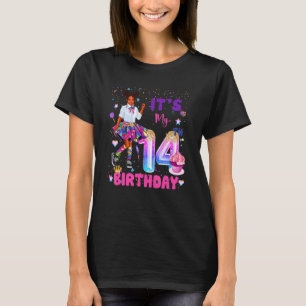 Sein 14. Geburtstag Afrikanisches Schwarzes Mädche T-Shirt