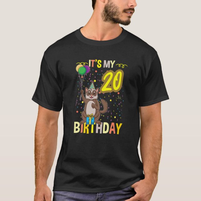 Sein 20. Geburtstagsgletscher T-Shirt (Vorderseite)